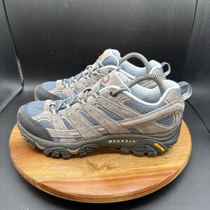 Merrell Moab 2 Womens Size 9 Hiking Shoes Gray Blue Vibram Trail Low J06014